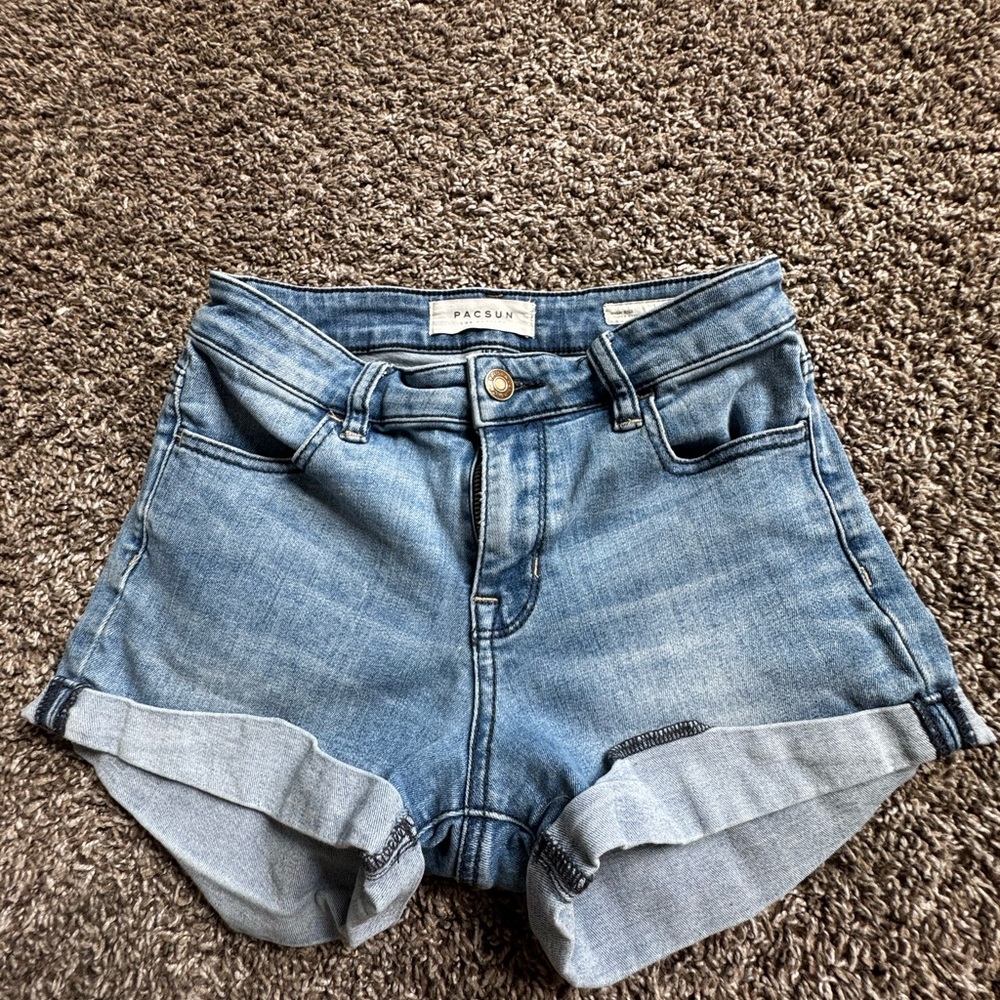 PacSun Blue Jean Shorts with Rolled Hems